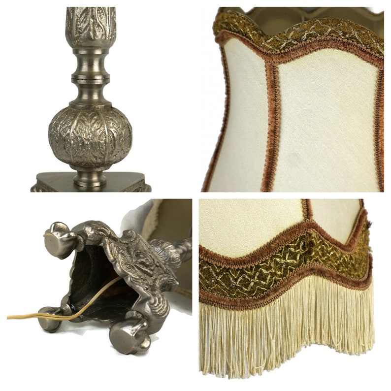 Antique Table Lamp, Horses Table Lamp, Victorian Large Table Lamp image 4