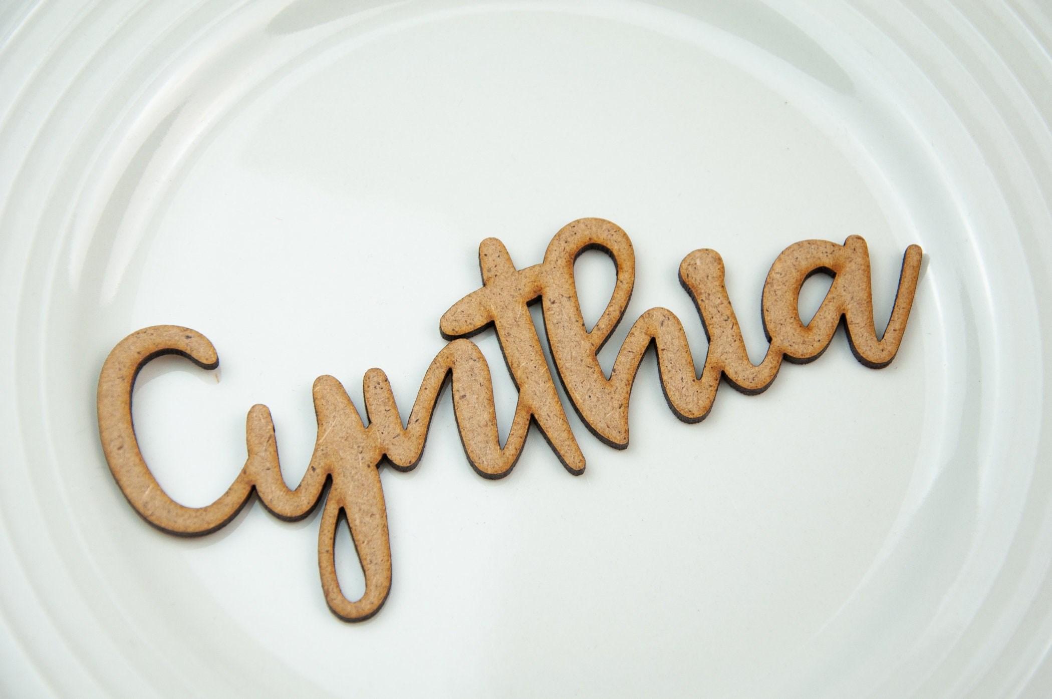 Laser Cut Wood Names Custom Laser Cut Name Signs Wedding Place Etsy UK