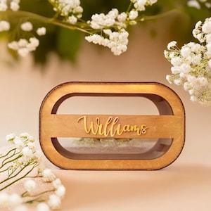 Porte-cartes de mariage personnalisé, tirelire pour mariage