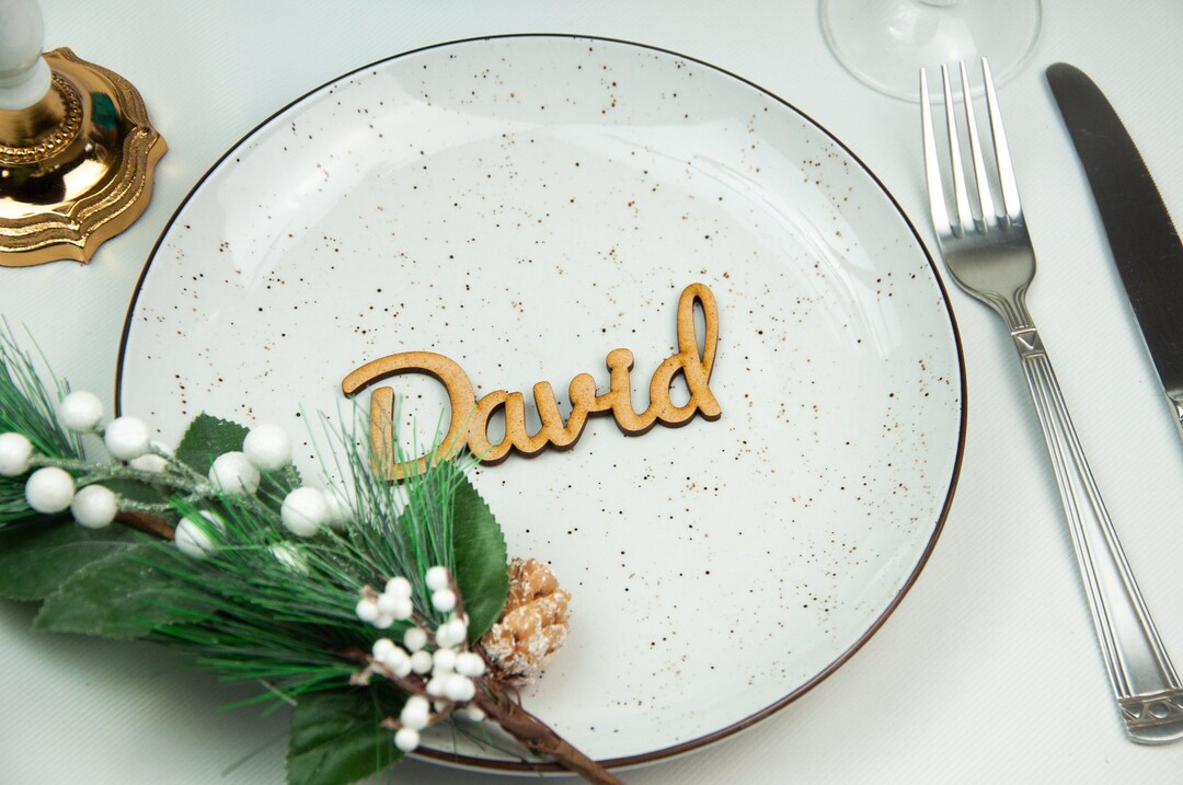 Personalized Place Cards, Wedding Guest Names - Etsy