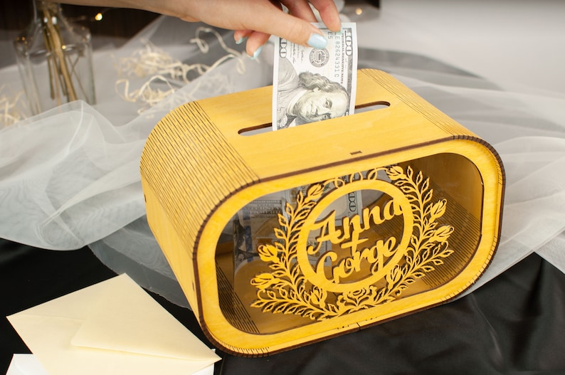 Personalized Wedding Card Box Money Box for Wedding Etsy