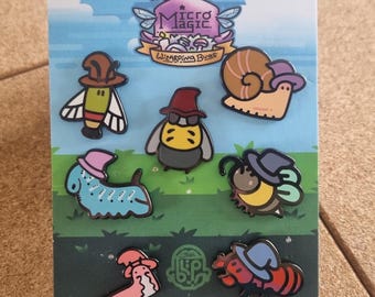 Wizard bug badges | Micro Magic pins | BrainBlips