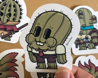 Nickelodeon stickers | Cute Cactus Gift | BrainBlips
