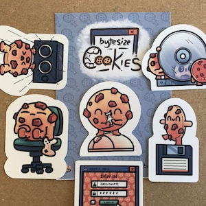 Schoko Chip Cookie Stickers | Computer Cookies | BrainBlips