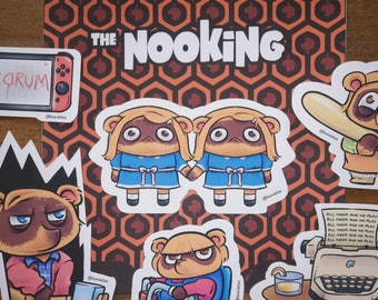 Animal Crossing x The Shining Stickers | Tom Nook Sticker Pack | BrainBlips