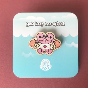 Bestie Wooden Pin | Valentines gift for Best Friend | Brain Blips