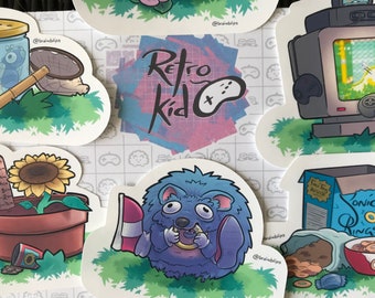 Sonic Sticker Pack | 90's Retro Kid Stickers | BrainBlips