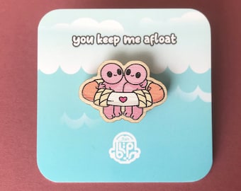 Bestie Wooden Pin | Valentines gift for Best Friend | Brain Blips