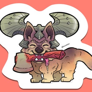 Wolf Viking-sticker | Steppenwolf-vinyl | BrainBlips
