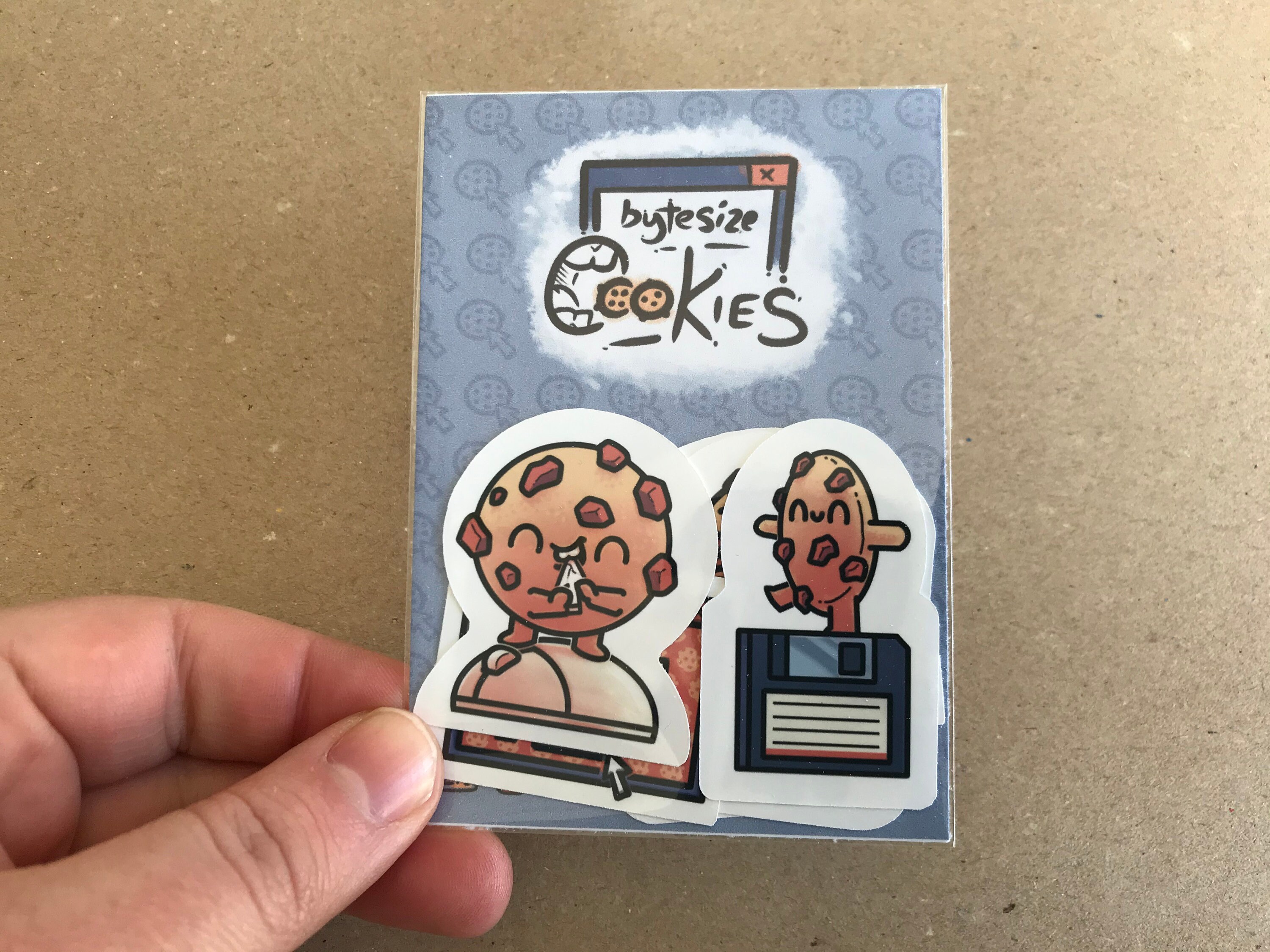 Chocolate Chip Cookie Stickers | Computer Cookies | Brainblips - Etsy UK