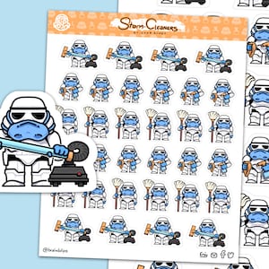 Feuille d'autocollants Stormtrooper | autocollants de nettoyage | BrainBlips