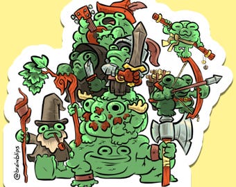 DnD Frogs Sticker | BrainBlips