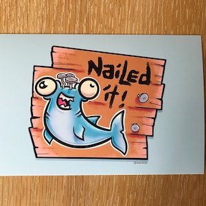 Hammerhead Shark Impression | Nailed it Wall Art - France | Blips du cerveau