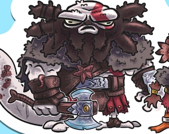 God of war Sticker | Norse Creature | BrainBlips