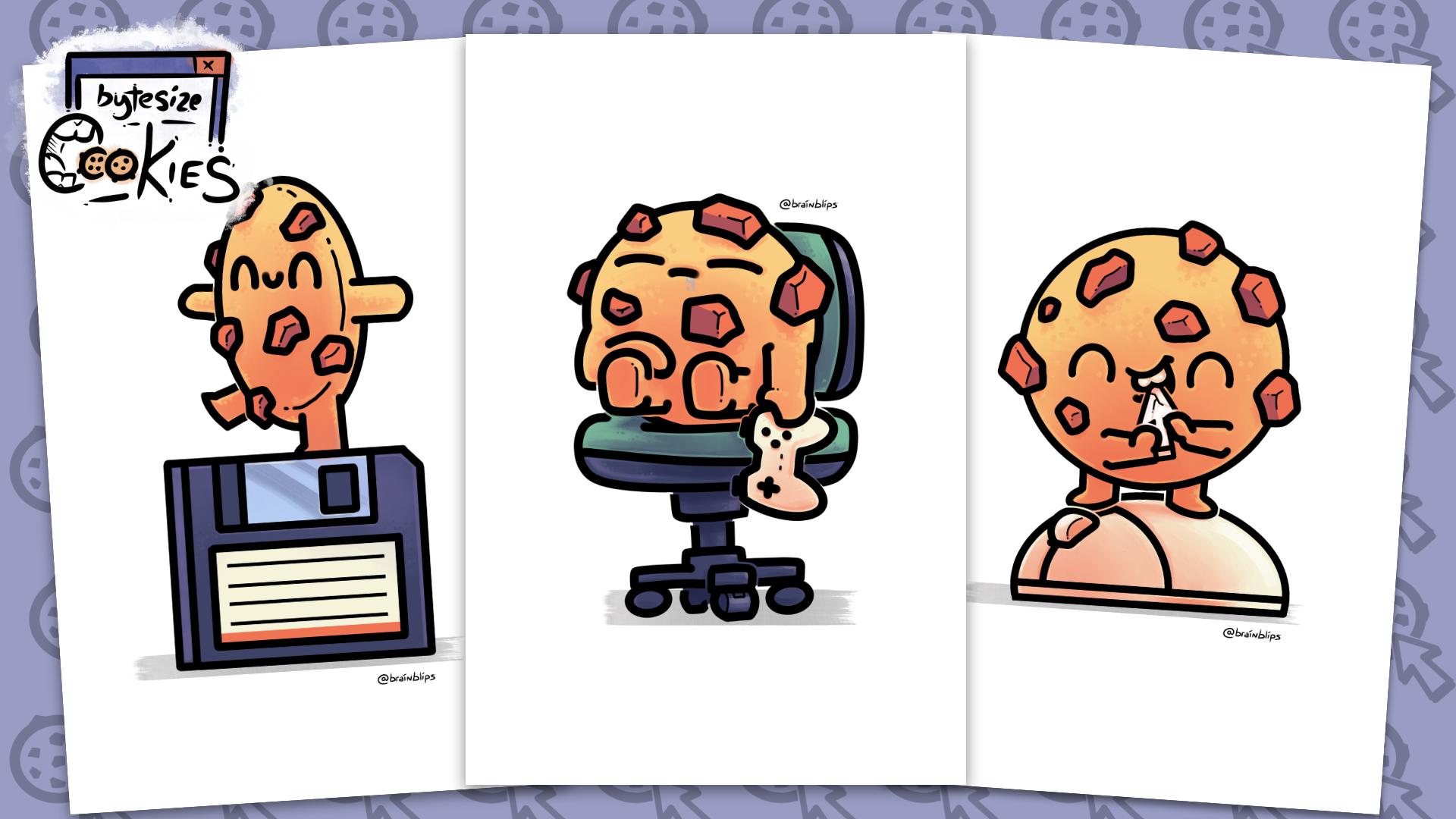 Computer Cookies Art Print | BrainBlips