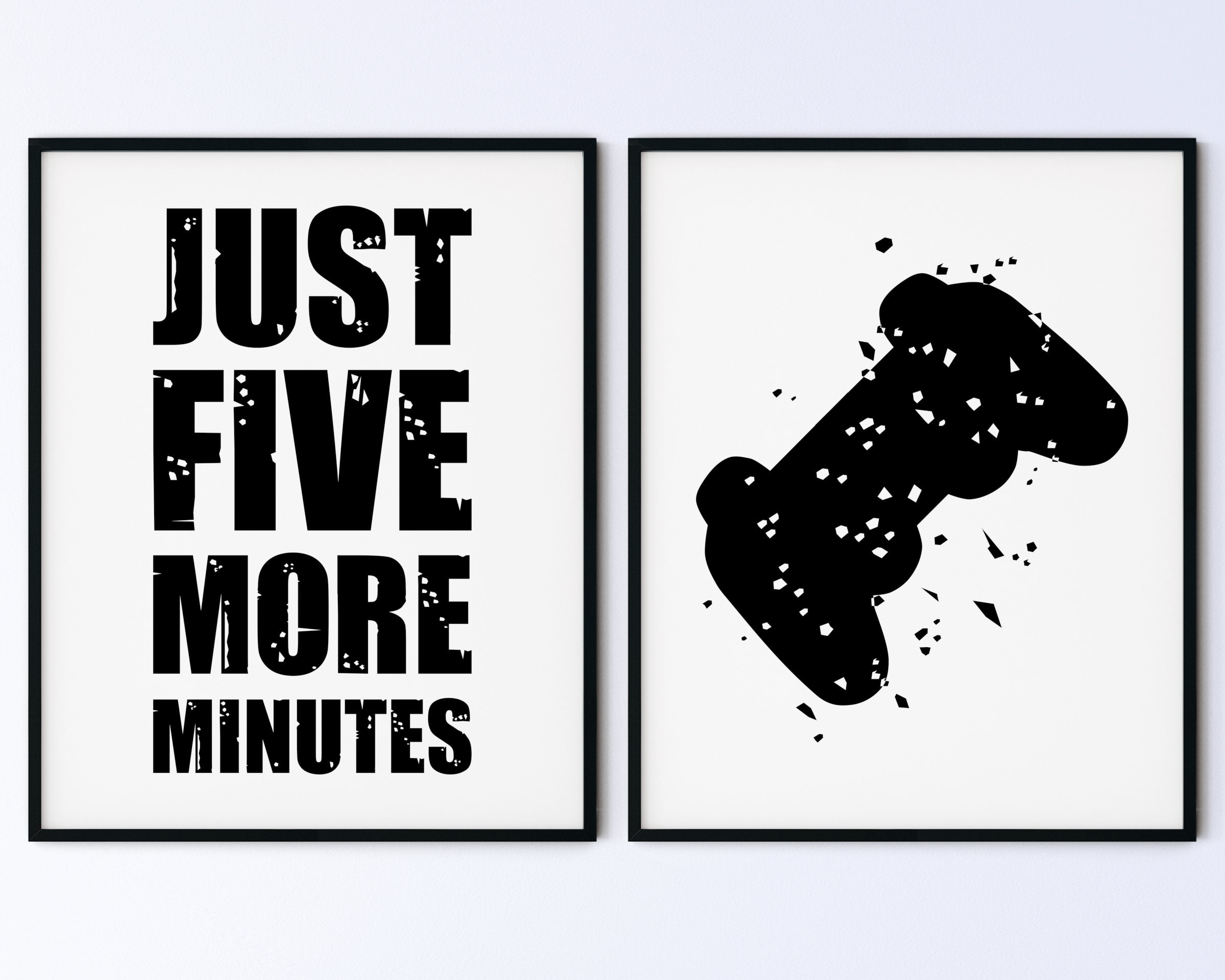 LARGE Just five more minutes Xstation Video Game | Etsy