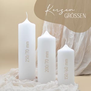 Wedding candle "Romance" – romantic wedding candle with flowers | personalized | wedding candle with name & date image 2