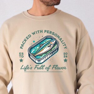 Vintage Sardines Shirt, Fisherman Aesthetic Shirt, Fish Aesthetic Sweatshirt, Sardine Tin Shirt, Tinned Fish Shirt, Retro Graphic Tee