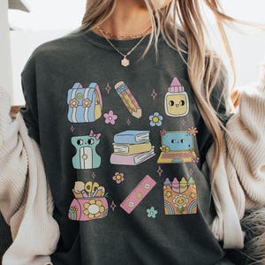 Cute Teacher Comfort Colors Shirt, Back to School Gift, Funny Teacher Life Tee, Elementary Teacher Appreciation T-shirt, Teacher Gift Ideas
