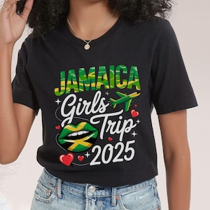 Jamaica Girls Trip 2025 Group Matching Shirt, Tropical Vacation Tee, Jamaica Birthday Tees, Family Summer Summer Vibes T-shirt, Cruise Tee