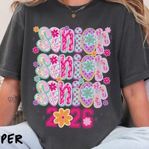 Groovy Retro Senior 2026 Comfort Colors Shirt, Graduation Gift, Class of 2026 Tee, Senior Class T-shirt, 2026 Senior Gifts, High School Tee