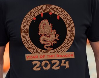 Dragons Rule! 2024 Year of the Dragon Shirt - Chinese Lunar New Year Tee - Perfect for Chinese Zodiac Enthusiasts