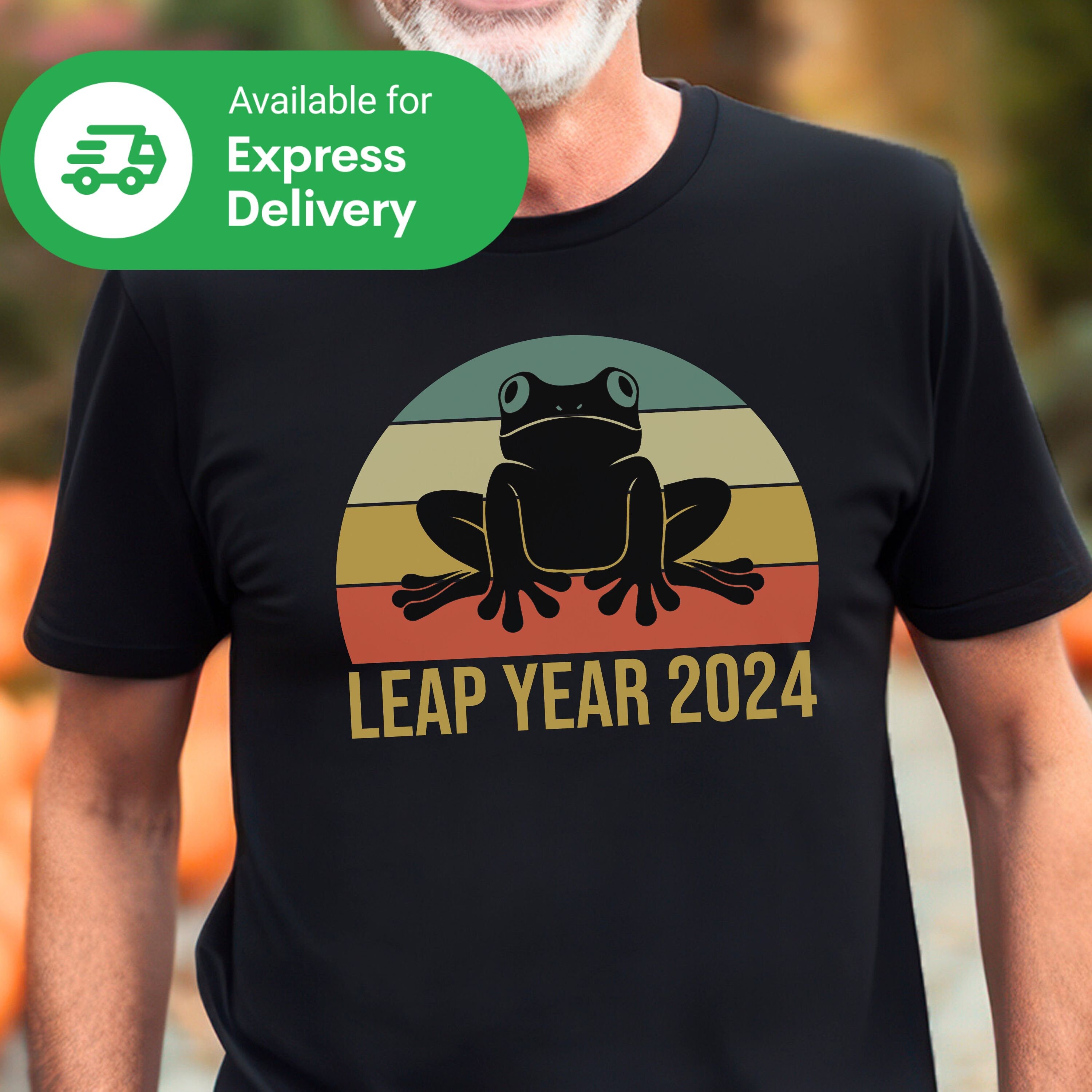 Leap Year 2024 Frog Shirt, Leap Birthday Gift, Happy New Year T-Shirt, Leap Day Gift, Hello 2024 T-Shirt, New Year Gift, New Years Shirt