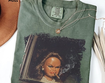 Doll Face Meme Shirt Short Sleeve Tee Trendy, Weird Shirt, Gift For Her, Comfort Colors, Fun Unique Doll Shirt