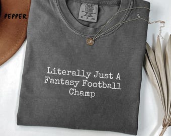 Comfort Colors Fantasy Football Champion Shirt, Funny Gift for Fantasy Football League Champion Tee, Perfect for Draft Day Celebrations
