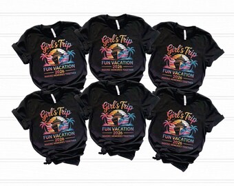 Matching Girls Trip 2026 Shirt, Destination Vacation Tee, Girls Weekend Shirt, Cruise Travel Apparel