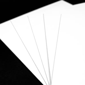 5 Cartons de contrecollés de  20 x 20 cm blanc
