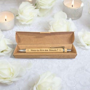 Stylo en bois personnalisé , Cadeau personnalisé , accessoires d'écriture , cadeau personnalisé , pour mariage,  baptême, fête des pères.