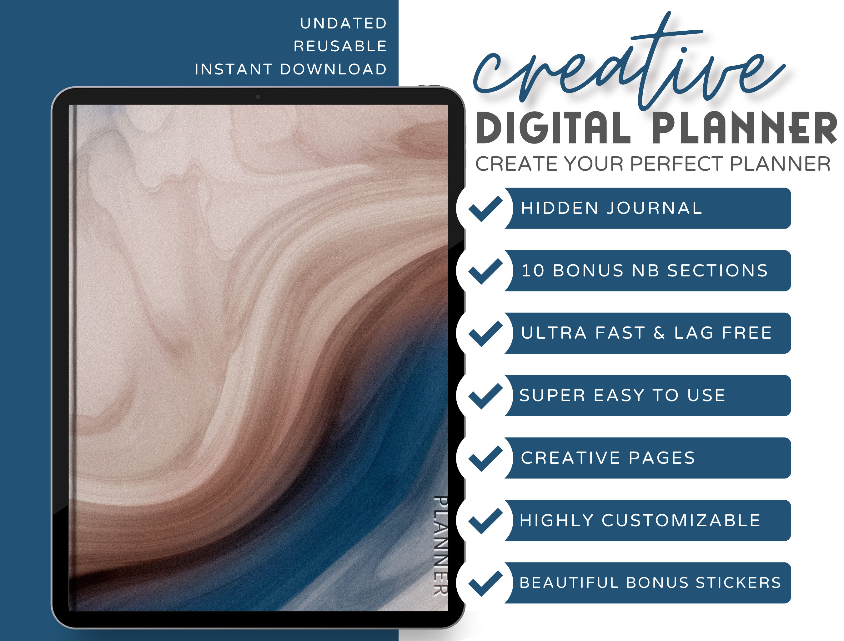 Digital Life Planner Goodnotes Template - Etsy