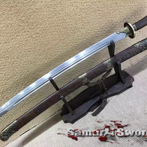 Chinese Sword Blade with Rosewood Scabbard, Folded Steel 1095 Chinese Sword,  Chinese Sword for Sale with Metal Alloy Fittings