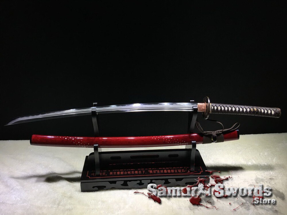 Ton Gehartet T10 Stahl Shinken Katana Schwert Echte Shinken Etsy