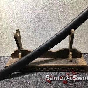 Real Samurai Tanto Sword with Hardwood Saya, Hand forged Tanto Blade with Double Bohi, Custom Tanto for Sale, Tactical Tanto Knife