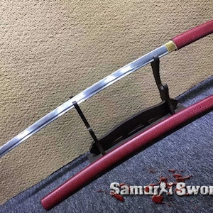 1060 Carbon Steel Japanese Shirasaya Katana Sword, Handmade Shirasaya Katana, Shinken Katana Blade w/ Bohi, Custom Shirasaya Katana for Sale