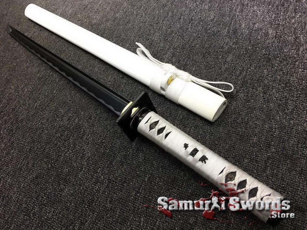Wakizashi Ninjato Sword for Sale With Black Acid Dye Real Etsy