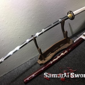 T10 Steel Katana and Wakizashi Sword Set, Full Tang Handmade Katana & Wakizashi Swords w/ Saya, Custom Katana and Wakizashi Swords for Sale