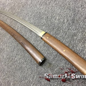 T10 Clay Tempered Steel Samurai Shirasaya Katana Sword, Hand forged Shirasaya Katana Blade with Bohi, Custom Shirasaya Katana for Sale image 1