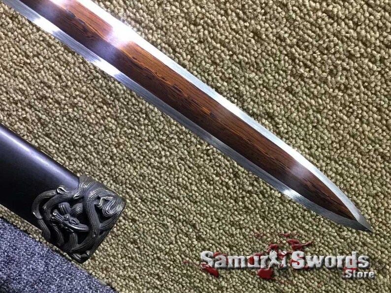 Chinese Jian Sword for Sale Jian Sword With Ebony Wood Etsy