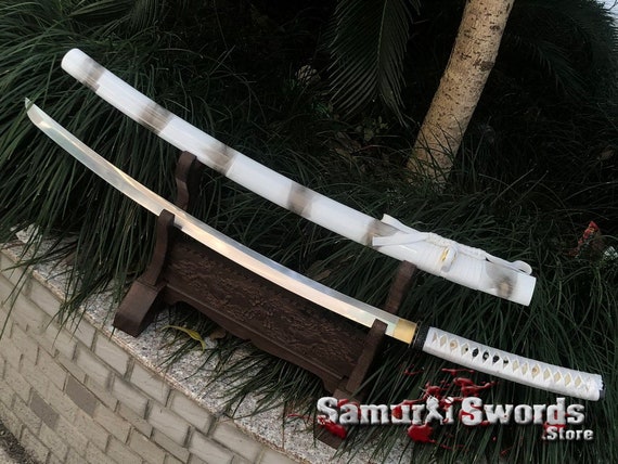 1060 Carbon Stahl Katana Gebogen Katana Zum Verkauf Mit Etsy
