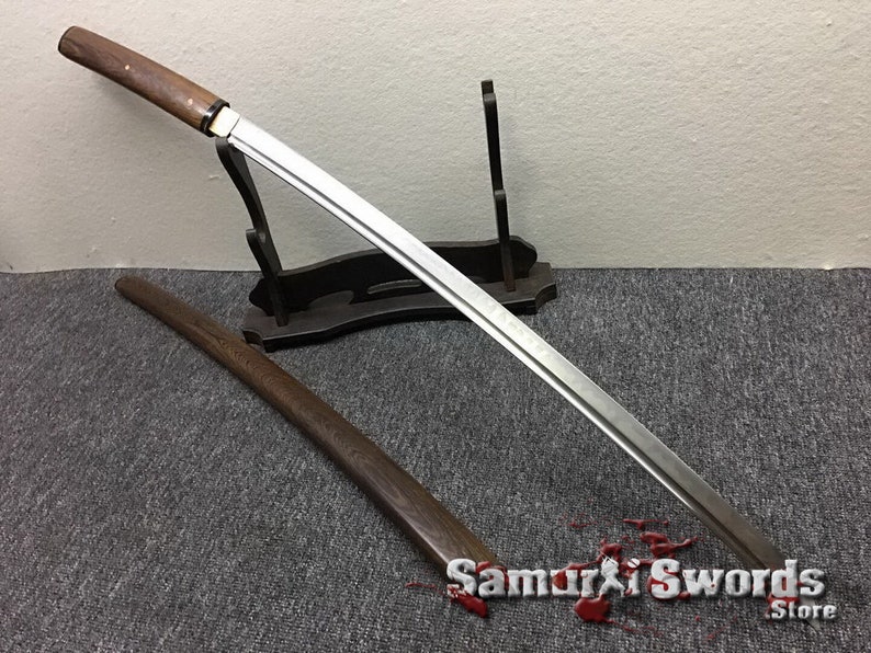 T10 Clay Tempered Steel Samurai Shirasaya Katana Sword, Hand forged Shirasaya Katana Blade with Bohi, Custom Shirasaya Katana for Sale image 2