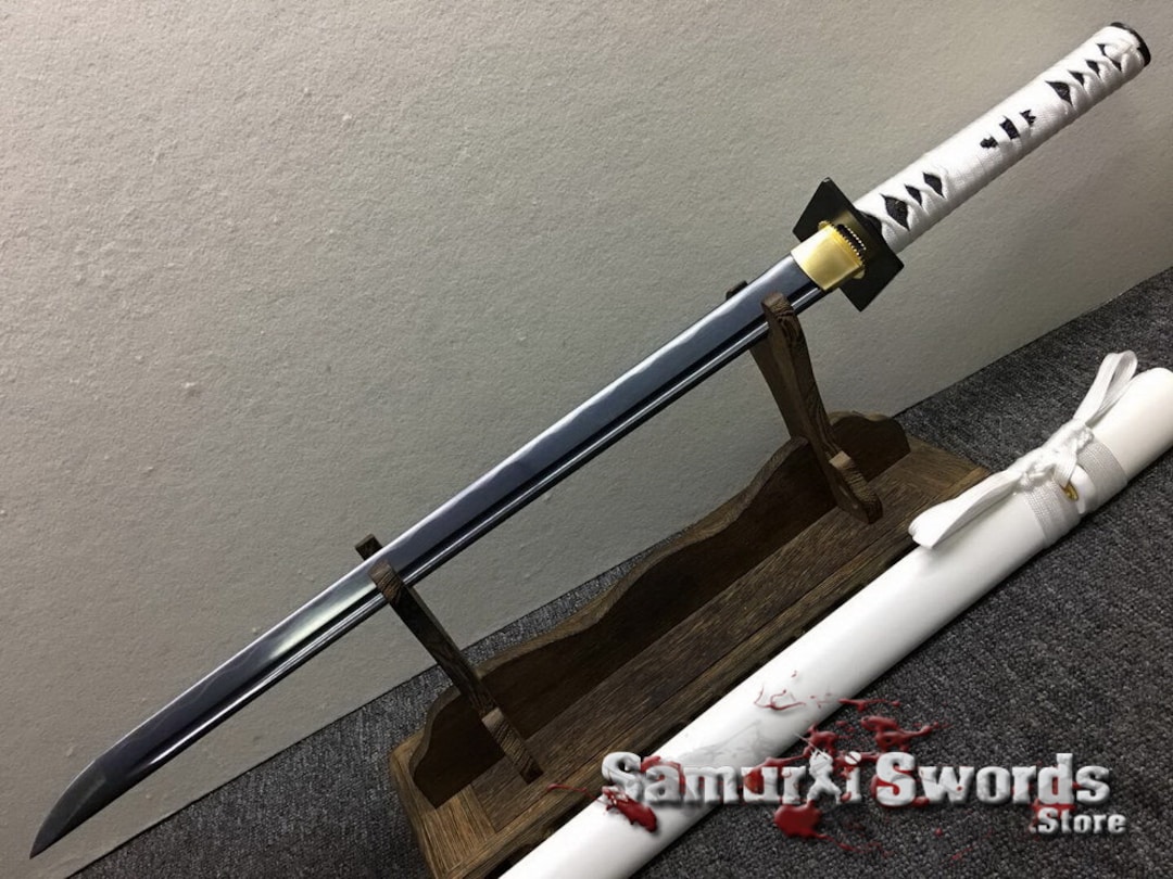 【公式ショップ】 Wakizashi Ninjato Sword for Sale With Black Acid Dye, Real ヴァイスシュヴァルツ