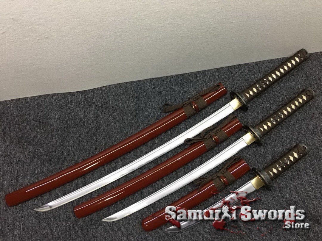 Real Swords for Sale, Hand Swords With Brown Saya, Full Tang