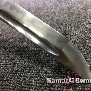 T10 Clay Tempered Steel Samurai Shirasaya Katana Sword, Hand forged Shirasaya Katana Blade with Bohi, Custom Shirasaya Katana for Sale image 7