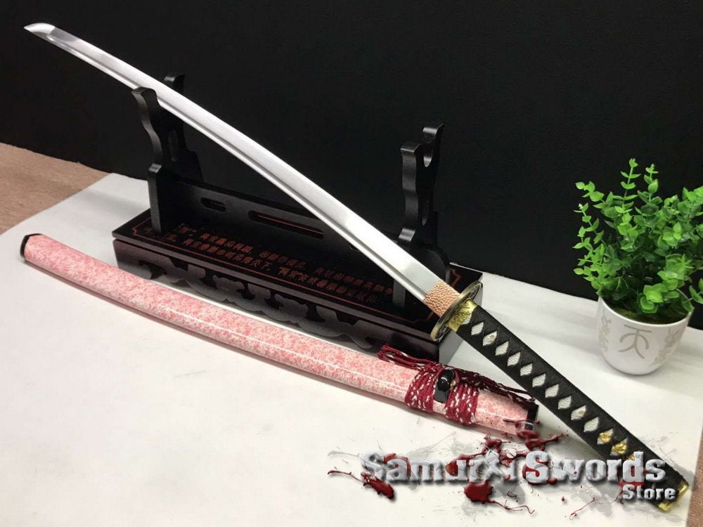 Handgeschmiedete Samurai Katana 1060 Katana Mit Speziellen Etsy