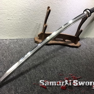 Japanese Samurai Katana, Hand Made Katana Sword with Ray Skin Buffalo Horn Saya, T10 Katana Sword for Sale, Katana Blade
