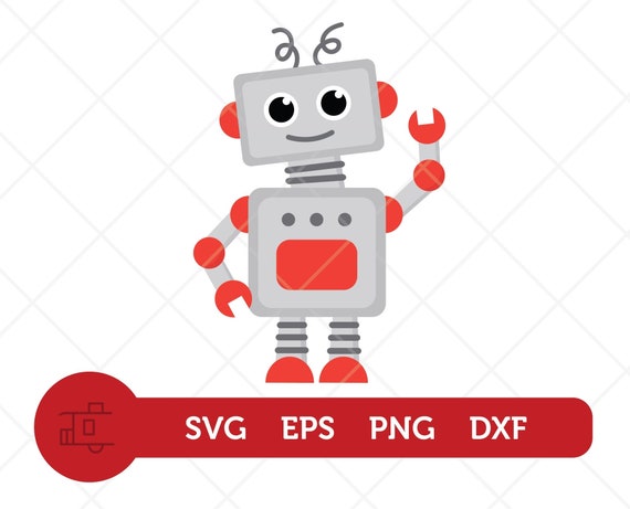 Robot Svg Robot Clipart Robot Png Robot Birthday Svg Etsy