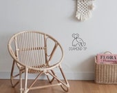 Vintage Rattan Children s Chair
